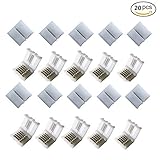 20pcs 5Pin 12MM RGBw 5050 LED Light Strip Solderless Connector Adapter For 5050SMD Non-waterproof RG