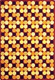 Joy Carpets Kid Essentials Roundabout Teen Area Rugs 46-Inch by 64-Inch by 0.36-Inch Red [並行輸入品]