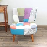 ソファー 1人掛け パッチワークソファ 花柄 1Pソファ パッチワーク 1人掛け モダン ソファ ソファー