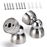 Sumnacon Powerful Magnetic Doorstop - 2 Pcs Stainless Steel Mini Door Stopper With Hardware Screws, 