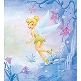 ブルーMountain Wallcoverings dmm2509wm Tinker Bell self-stick Mini壁壁画
