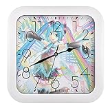 初音 ミク 掛け時計 静音 連続秒針 壁掛け時計 掛時計 クロック 時計 壁掛け ホワイト クロック 掛け時計 おしゃれ 北欧 電波