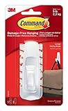 Command Large Utility Hook, White, 4-Hook, 8-Strips by Command