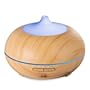 エニープロ ( Anypro) アロマディフューザー 超音波式 加湿器 ムードランプ 空焚き防止機能搭載 時間設定 部屋 会社 ヨガなど各場所用 (木目調)
