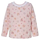 2017年 春物 アンパンマンガール 天竺 総柄衿レース付き 長袖Ｔシャツ Anpanman Girl ピンク◇90cm