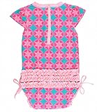 RuffleButts ラッフルバッツ ベビー用 ペプラムワンピース水着 ソルトウォータータフィー (18-24m) [並行輸入品]
