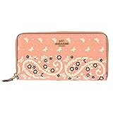[コーチ] COACH 長財布 レディース財布　コーテッドキャンバス バタフライ 蝶柄 F59063 ピンク/ブラック/ホワイト[並行輸入品] (ピンク)