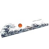 EXCEREY 車の創造的な車のステッカー、波と日の出、風と波に乗る、勇敢に進む、警告車のステッカー、車のパーソナライズされた創造的な車のステッカー、漫画の車のステッカー、防水車のステッカー、スクラッチステッカー、窓のステッカー、オートバイのステッカー、ラップトップのステッカー 風と波に乗る 80cmx20cm