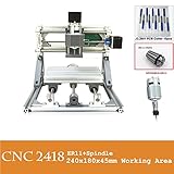 ミニcnc2418 DIY grbl制御軸ミーリングマシンさん、PCB PVB木材ルータ、NC engraver 2418