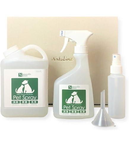 Amazon | 【無香料・天然成分】 犬・猫用 除菌&消臭スプレー ナノコロ