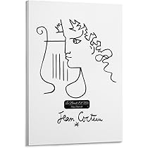 アートポスター ジャン・コクトー エキシビジョンポスター アートポスター ジャン・コクトー エキシビジョンポスター