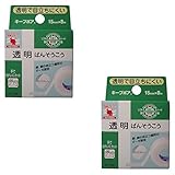 【まとめ買い】ニチバン 透明ばんそうこう キープポア 15mm幅 8m巻き 1巻【×2個】