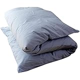 【日本製 綿100％ ごろ寝布団カバー】ごろ寝ふとんカバー 70×180cm 全開ファスナー 洗える 長座布団カバー 無地(ブルー) SIK0028T