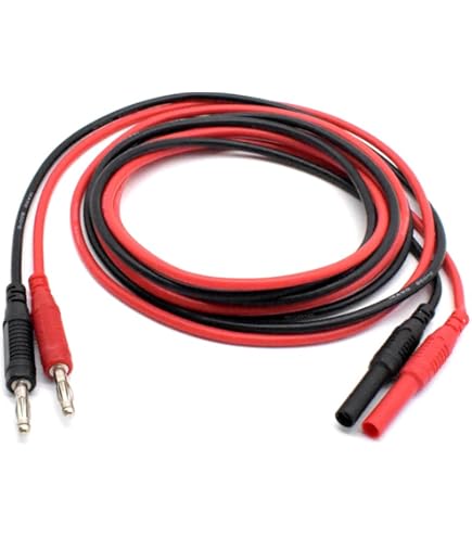 Amazon | Longdex 2個/セット 4mm バナナプラグ延長ケーブル オス-メス