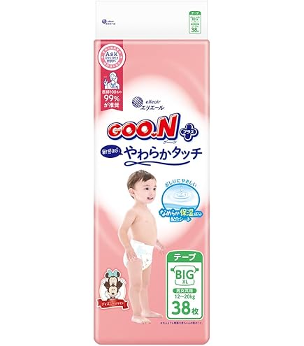 Amazon.co.jp: グーン スーパーBIG テープ止めタイプ 28枚入 ×3個