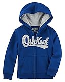 OshKosh B'Gosh Boys' Striped Fleece Logo Hoodie (18 Months Blue) [並行輸入品]