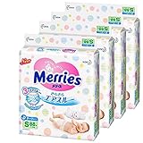 【新】【4個セット】花王 メリーズテープ式 さらさらエアスルー Sサイズ88枚×4個（82枚+AH限定6枚）