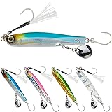 REEF DREAM メタルジグ シーバス ルアー 青物 ブレードジグ 20g 30g 40g 5色セット スローフォールジグ 青物 シーバス ヒラメ ハタ