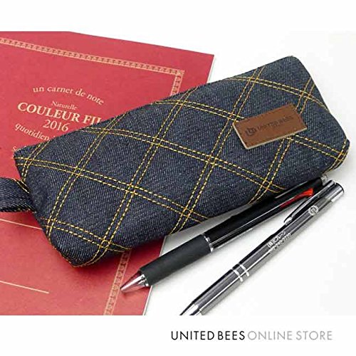 ユナイテッドビーズ キルト ガセットペンケース 岡山デニム