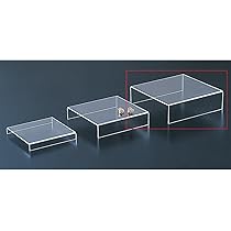 Amazon｜【2個】アクリルステージ 透明 大 幅21×奥行21×高さ6cm