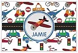 Transportation Personalized Placemat (Laminated) by RNK Shops