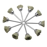 Perfk 研磨ブラシ ワイヤブラシ 10個入り ポリッシュ 回転ツール スチール お買い得