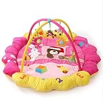 サンフラワー（SUNFLOWER） ベビージム・プレイマット　赤ちゃんのおもちゃ　インテリア・デコレーション　ベビー&マタニティ　大きいサイズ　男女兼用　デラックスジム (ピンク)
