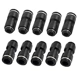 uxcell 空気圧クイック継手　コネクタ　クイック ストレートプッシュエア　継手 空気圧　8mm-10mm　10個 入り