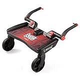 Lascal Planches à Roulettes - Buggyboard Maxi - Noir / Rouge