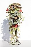 インテリアグリーン人工観葉植物・ゼラニュームパイン、スタンドアイアンタイプ、光触媒製品