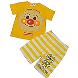 アンパンマン Tシャツ&ハーフパンツ パジャマ キッズ 女の子 男の子 ガールズ ボーイズ fo-ha2616 80cm イエロー