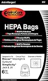 Riccar Bag Paper Moonlite Canister HEPA 6 Pack Jack & Jill Sunburst GE 169072 Pizzaz Type Z
