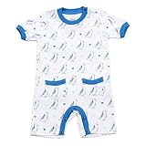 Mademoiselle papillon S/S All in one Love Bird【ブルー size:90】