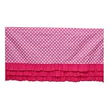 Bacati Mix and Match Ruffled Bottom Dots Crib Skirt, Pink by Bacati