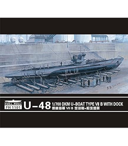 フライホークモデル 1/700 U ボート TypeVIIB U-47 2隻入り FLYFH1100 プラモデル d2ldlup Amazon | フライホークモデル 1/700 U ボート TypeVIIB U-47 2隻入り