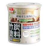 アトムハウスペイント 水性竹炭塗料 1.6L 炭調ホワイト