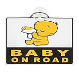 BABY ON BOARD車SUVボディウインドスクリーン安全ステッカーデカール吸盤のw