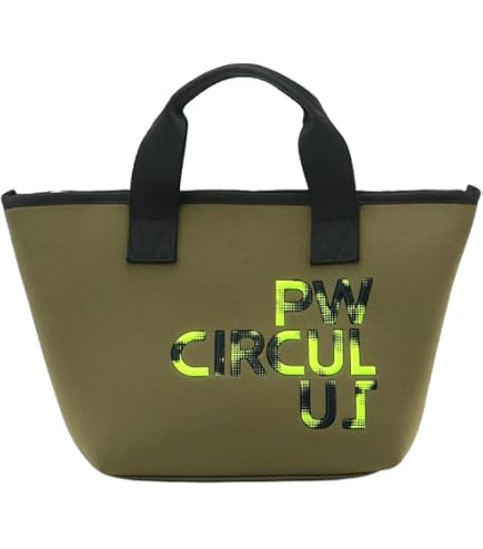 PW CIRCUIT キャディバッグ 黒と蛍光緑 pwサーキュラス（ゴルフ用
