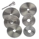 7PCS　HSS　円形切断刃　ディスクマンドレル　ツールセット　ロータリーカットオフ　カッター
