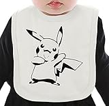 Happy Pikachu ネクタイを有する有機ビブ Medium