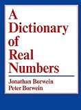 A Dictionary Of Real Numbers A Dictionary Of Real Numbers
