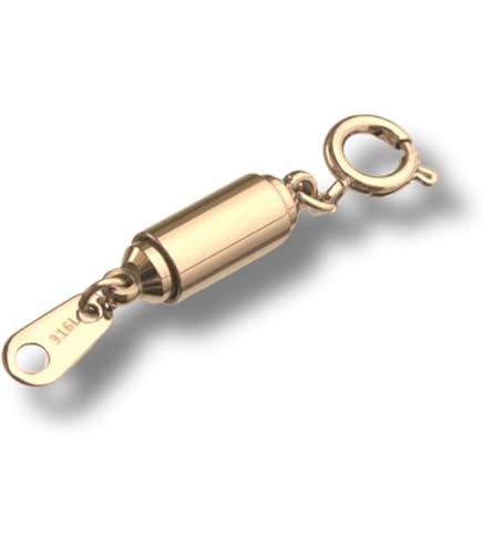 Amazon.co.jp: [ルビイ] イエローゴールド K18 留め具 マグネット式筒