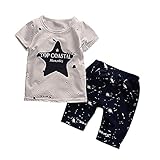 Weixinbuy Baby Boy 2個Star ClothingセットトップCroppedパンツ衣装セット US サイズ: XL カラー: ブルー
