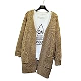 【アウトレット】 (マーシェル) Marshel マタニティ カーディガン アウター 長袖 カジュアル おしゃれ 産前 産後 長く使える 妊婦服 キャメル(茶色)