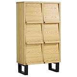 arne 本棚 フラップ キャビネット 収納 ディスプレイラック 木製 フラップ扉 日本製 完成品 glande 2×3 タモ