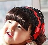 ベビー用ヘアバンド　お花柄 新生児 赤ちゃん 出産祝い 内祝い お宮参り 誕生日 100日記念 こどもの日 記念撮影 初節句に (B)