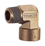TRUSCO ねじ込み継手 エルボ R1/8-RC1/8 TN11L