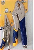 Irwin 82SG Vise Grip 2 Piece 5-Inch and 10-Inch Curved Jaw Soft Grip Plier Set [並行輸入品]