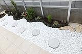まとめ買いお得　白玉砂利 白化粧砂利 8分(18mm～24mm) 100Kg 1畳用セット