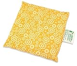 Gr?nspecht 112-V1 Cherry Stone Pillow, 16 x 16 cm, Yellow Floral Print by GR?NSPECHT Naturprodukte